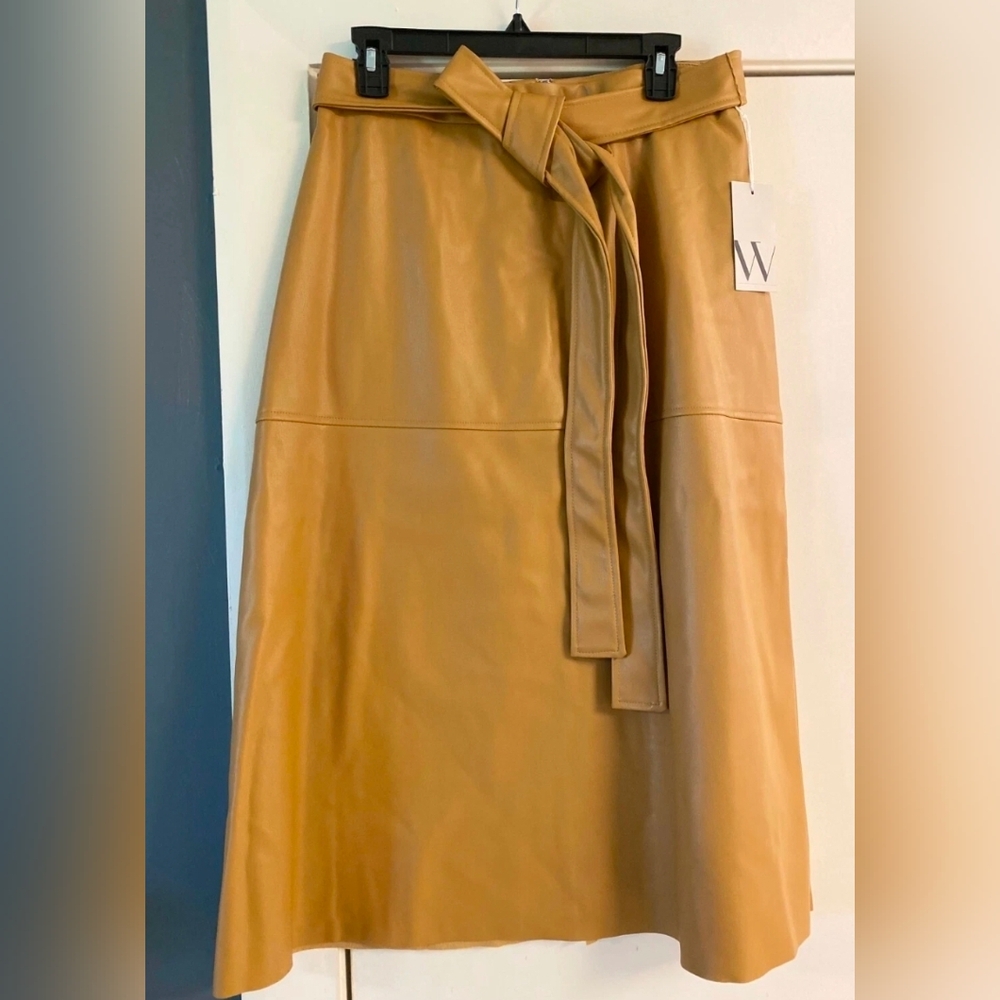 NWT Worthington A-Line Skirt in Tan